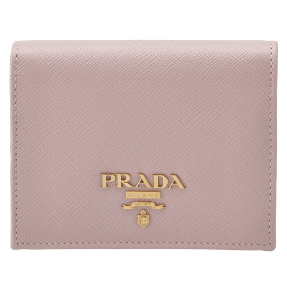 Prada Bifold Mini Pink Saffiano Wallet - Picture 1 of 7
